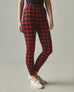 Women's Holiday Legging - Red Tartan